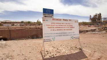 Die Cominak Uran-Mine im Niger gehört Areva 11/03/2009