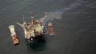 Die Ölförderanlage Ninian Southern im Mai 2010