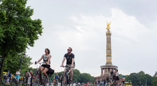 Kundgebung in Berlin für eine fahrradfreundliche Stadt