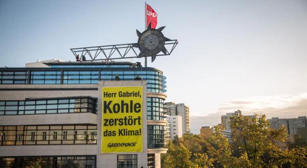 Protest an SPD-Zentrale