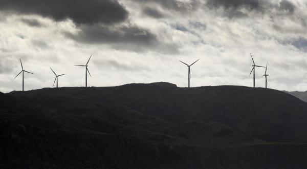 Die Makara-Windfarm nahe Wellinton/Neuseeland.02/15/2013