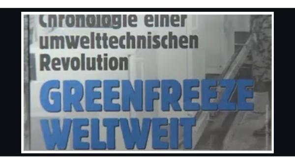 Screenshot aus dem Greenfreeze-Video