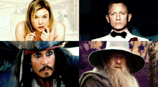 Bridget Jones, James Bond, Jack Sparrow, Gandalf