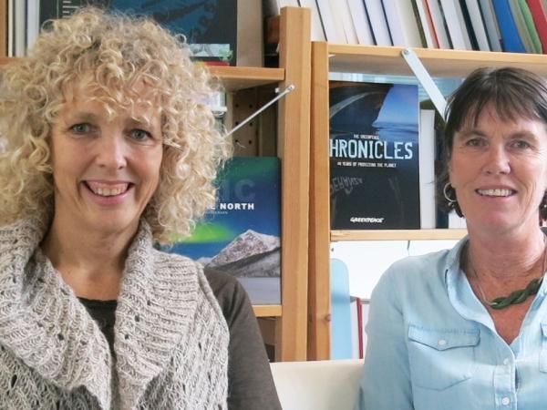 Jennifer Morgan und Bunny McDiarmid, neue Geschäftsführerinnen von Greenpeace International