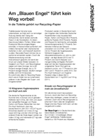 Factsheet Recycling-Toilettenpapier