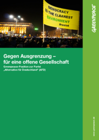 Greenpeace-Position zur Partei „Alternative für Deutschland“ (AfD)