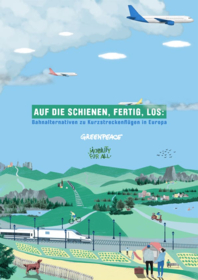 Greenpeace-Report: Bahnalternativen zu Kurzstreckenflügen in Europa