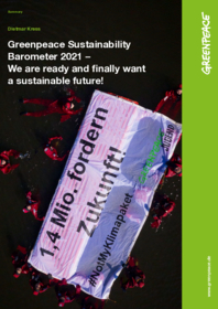 Greenpeace Nachhaltigkeitsbarometer 2021 (engl.)