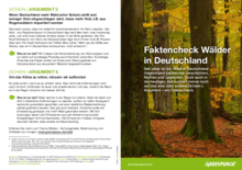 Flyer Faktencheck Wälder in Deutschland