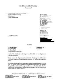 Stellungnahme VW-Erwiderung (Triplik) Klage Mayer/Kaiser/Hipp