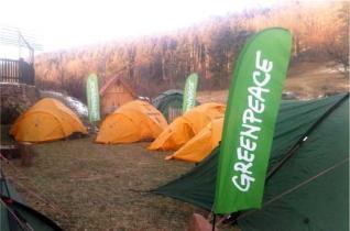 Das Greenpeace-Camp im Spessart