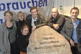 Stones action press conference Hamburg