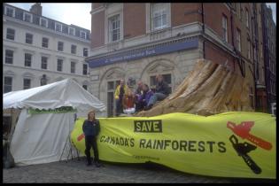 Forests Protest in Covent Garden in London