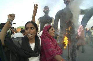 Betroffene Frauen der Bhopal Katastrophe
