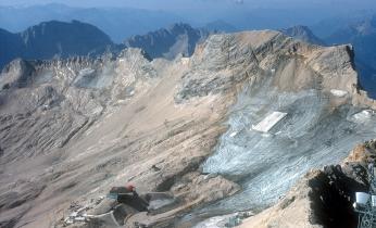 Glacier Comparison Schneeferner Glacier in Germany