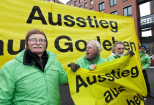 Gorleben Protest During Bund-Laender Kommission Meeting in Berlin