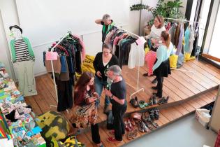 Clothes Swap Party at Greenpeace Office in Hamburg
