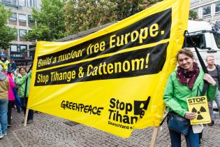 Proteste bei Macrons Besuch in Aachen