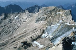 Glacier Comparison Schneeferner Glacier in Germany