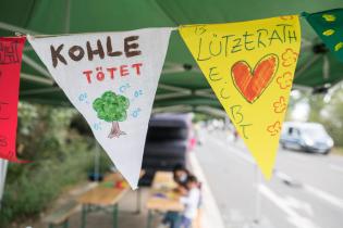 Demonstration in Lützerath gegen Tagebau Garzweiler