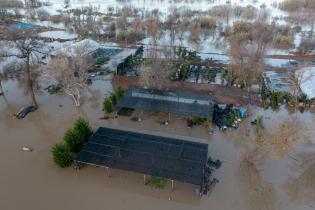 Überflutung ausgelöst durch Atmosphärische Flüsse, Kalifornien,  2023