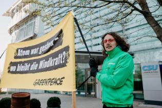 Anti-Nuclear Protest at CSU in Munich