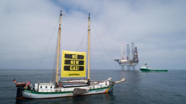 Borkum Gas Project - Beluga Protest in the North Sea