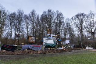 Activists Camp in Leinemasch Conservation Area, Hannover