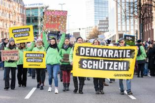 Demonstration against Right-Wing Extremism in Hamburg