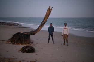 Yero Sarr and Moussa Sarr on the Beach in the Sine-Saloum Delta