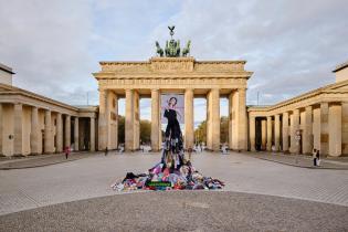 Protest against Fast Fashion at Brandenburg Gate, Berlin