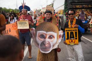 Indigenous March Kicks off the Second Week of COP30 in Belém
