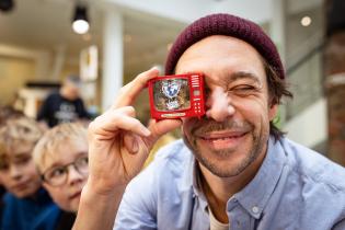 Childrens' TV Presenter Checker Tobi Meets School Children at Greenpeace Germany in Hamburg