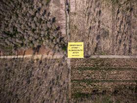 Aerials of Activists Protesting for Better Forest Management in Germany