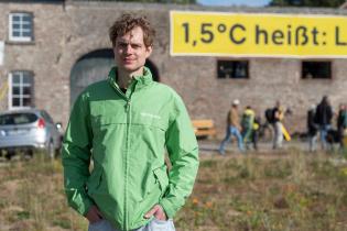 Greenpeace-Experte für Energie Bastian Neuwirth in Lützerath 