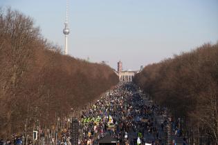 Demonstration for Peace in Ukraine in Berlin