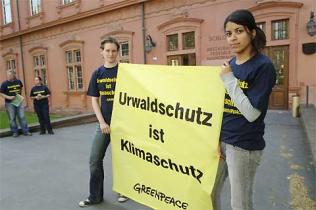 Greenpeace-Aktion in Mainz 