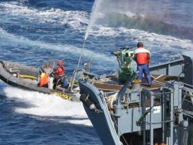Regine Frerichs im Südpolarmeer