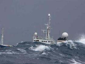 Greenpeace-Schiffe im Südlichen Atlantik