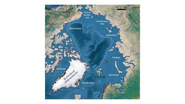 Karte der Arktis