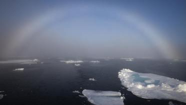 Regenbogen in der Arktis