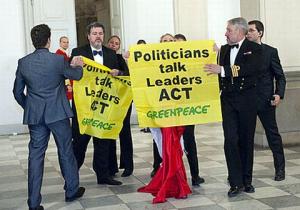 Die Greenpeace-Delegation
