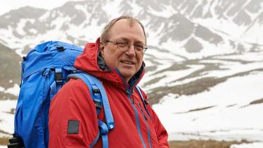 Manfred Santen, Experte für Chemie bei Greenpeace, in den Schweizer Alpen