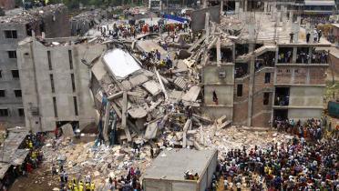 Zusammenbruch des Rana-Plaza-Gebäudes in Bangladesch