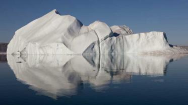 Eisberge im Kane Basin im Norden Grönlands  im Juli 2009