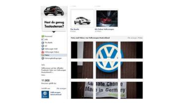 Screenshot Volkswagen-Facebook Seite vom 08.09.2011