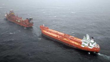 Ölförderschiff Foinaven in der Nordsee, Mai 2010