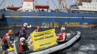 Der Piratenfischer Oleg Naidjenov wird enttarnt. Februar 2012