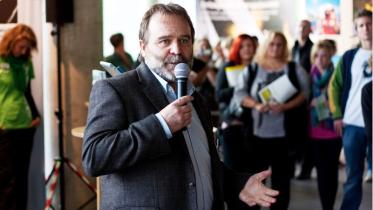 Roland Hipp, Geschäftsführer von Greenpeace Deutschland, bei der Feier zum 30. Geburtstag von Greenpeace Deutschland
