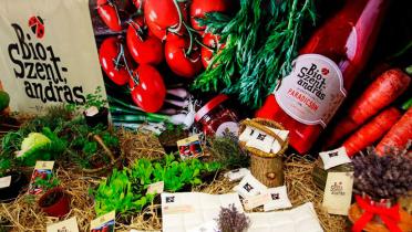 In Hernádszentandrás produzierte Bio-Produkte. 